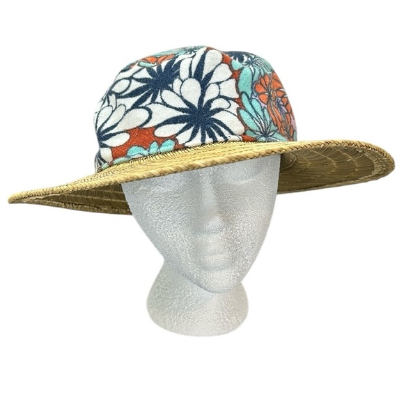 Brixton King Sun Hat Tan Kaleidoscope Eye S/M Summer Beachy Mixed Media … - Picture 1 of 16